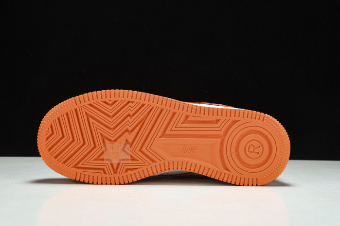 a bathing ape bape sta low orange hp33-125