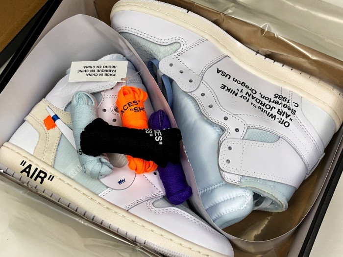 air jordan 1 retro high ow white aq0818-100