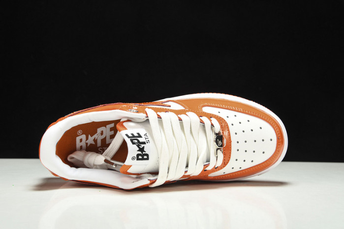 a bathing ape bape sta low orange hp33-125