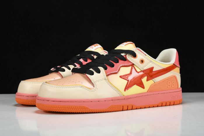 a bathing ape bape sk8 sta orange hp33-135