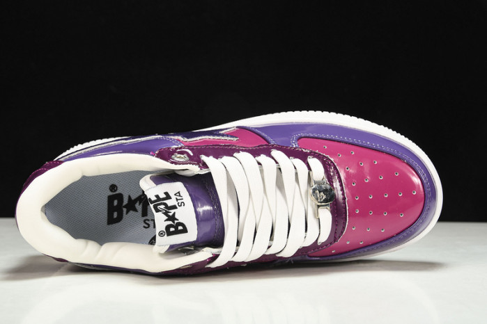 a bathing ape bape sta low color camo combo purple hp33-132