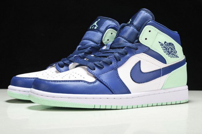 jordan 1 mid blue mint 554724-413