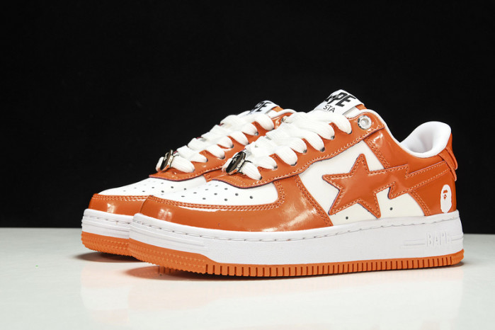 a bathing ape bape sta low orange hp33-125