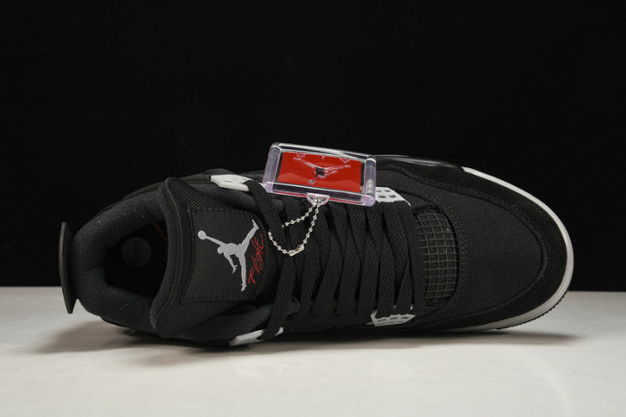 air jordan 4 black canvas dh7138-006