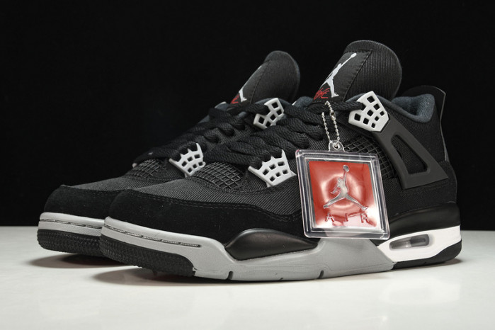 air jordan 4 black canvas dh7138-006