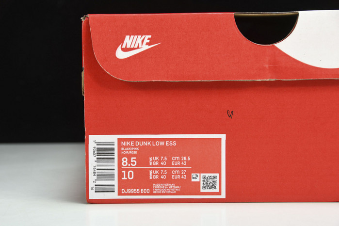 nike dunk low wmns pink black patent dj9955-600