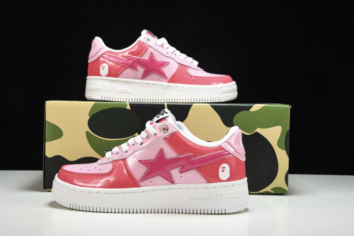a bathing ape bape sta low color camo combo pink hp33-129