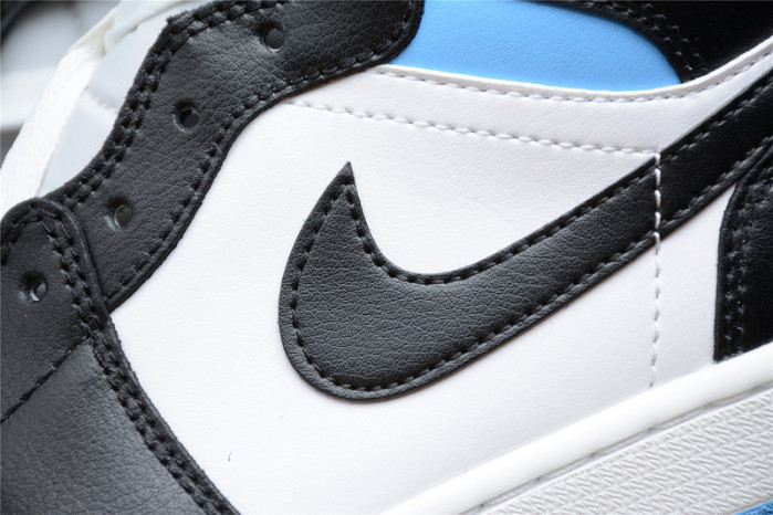 air jordan 1 mid university black white (w) bq6472-102