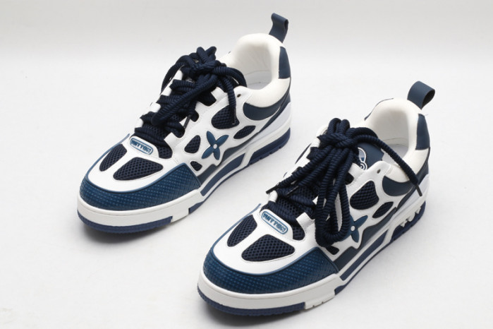 louiv skate sneaker marine white