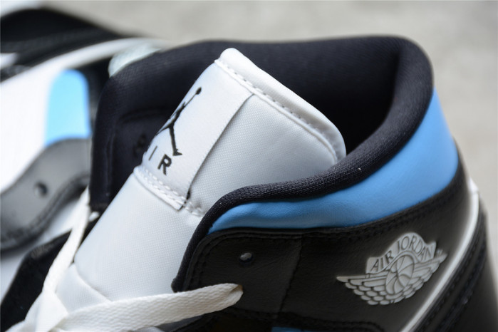 air jordan 1 mid university black white (w) bq6472-102