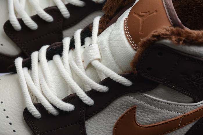 air jordan 1 mid cream dark chocolate do6699-200