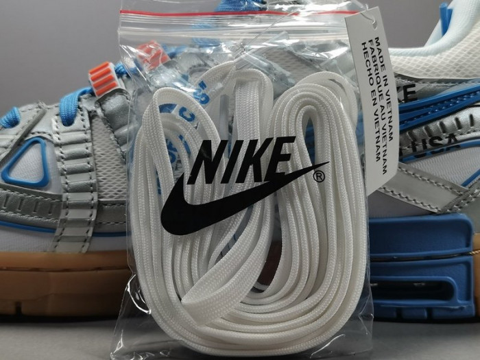 ow nike air rubber dunk "university blue" cu6015-100