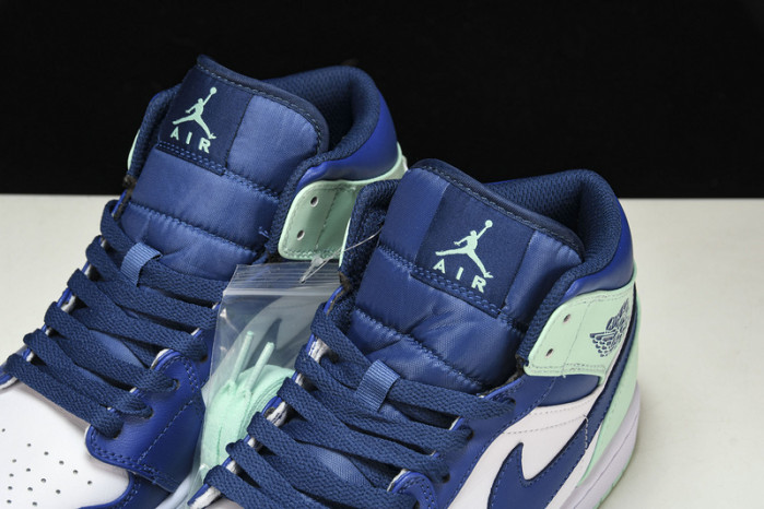 jordan 1 mid blue mint 554724-413