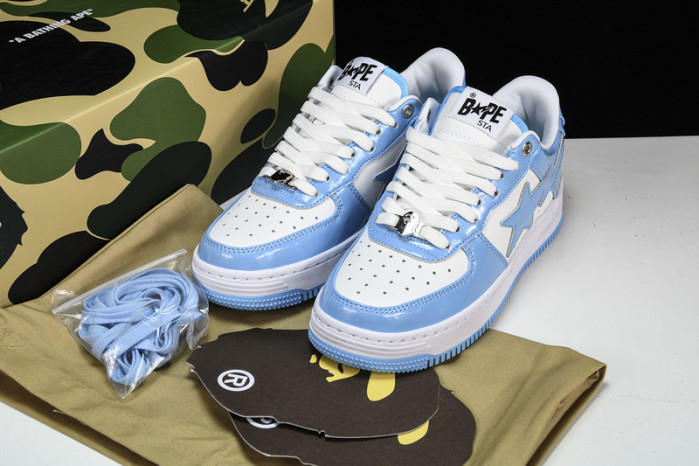 a bathing ape bape sta low blue hp33-124