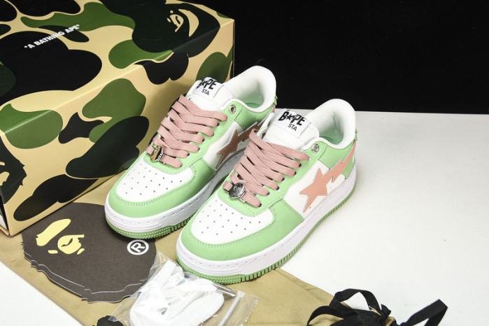 a bathing ape bape sta pastel green hp33-136