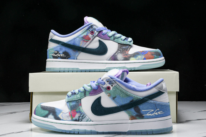 futura laboratories x nike sb dunk low hf6061-400