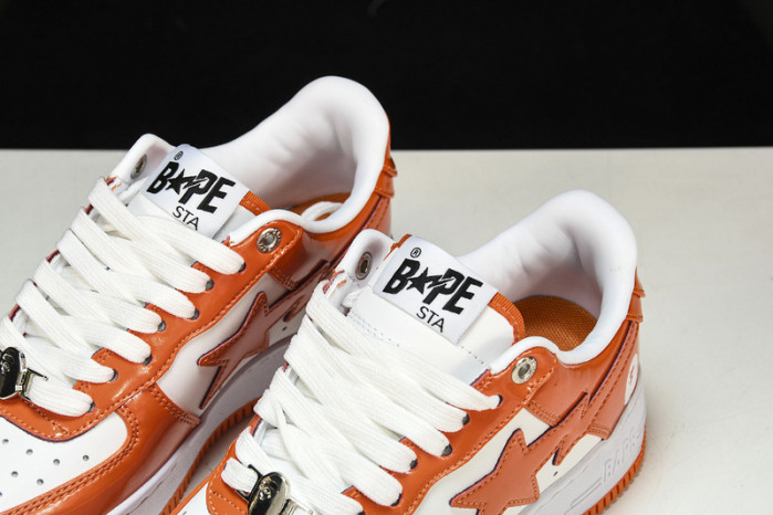 a bathing ape bape sta low orange hp33-125