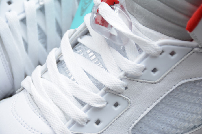 air jordan 5 retro fire red silver tongue (2020) da1911-102