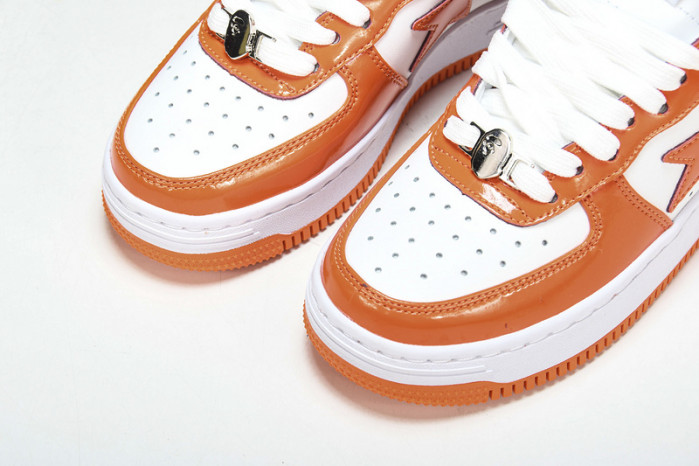a bathing ape bape sta low orange hp33-125