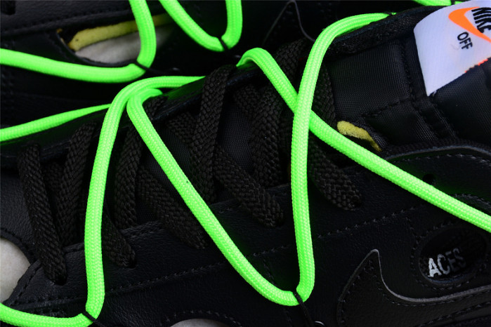 ow x nike blazer low black green dh7863-001