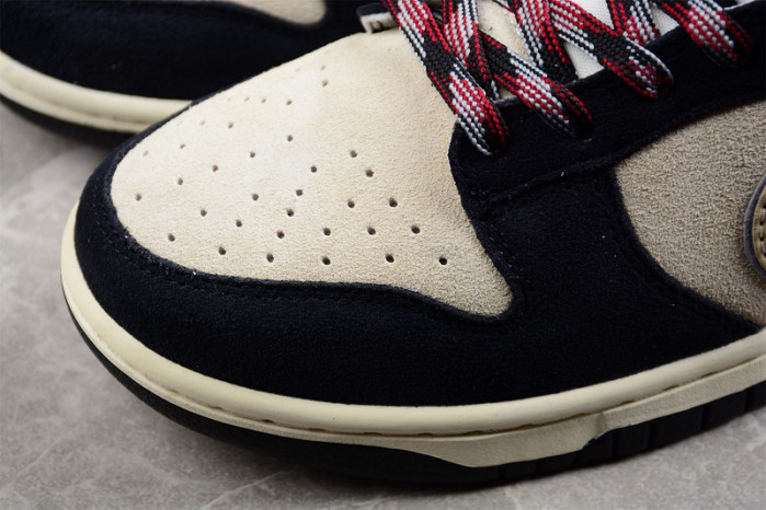 nike dunk low lx black suede team gold (w) dv3054-001