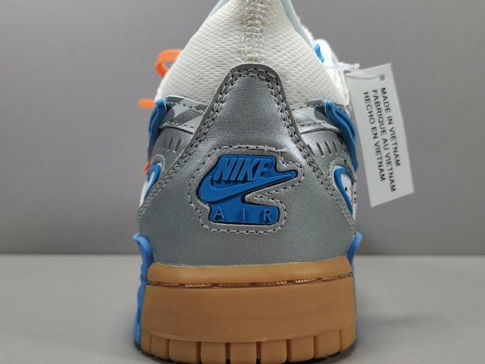 ow nike air rubber dunk "university blue" cu6015-100