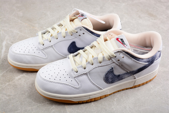 nike dunk low “washed denim” fn6881-100