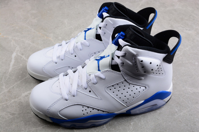 air jordan 6 retro sport blue 384664-107