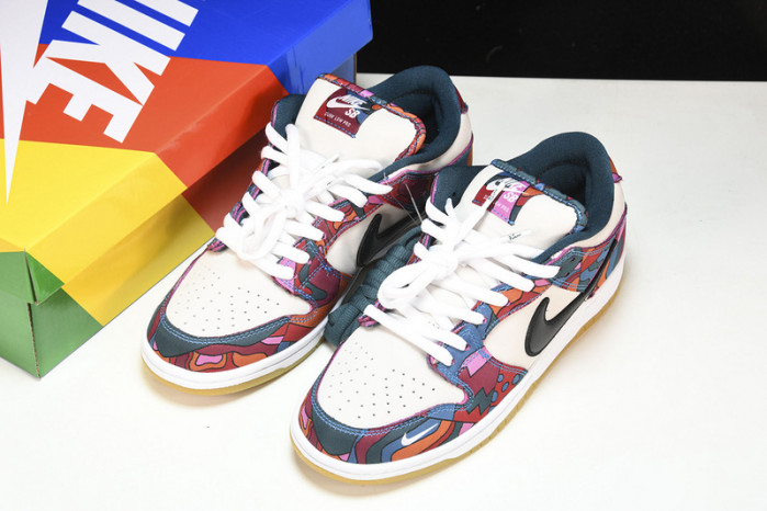nike sb dunk low pro parra abstract art (2021) dh7695-600