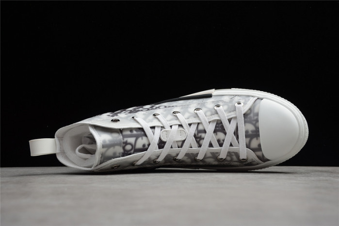 d10r b23 high top logo oblique sneakers