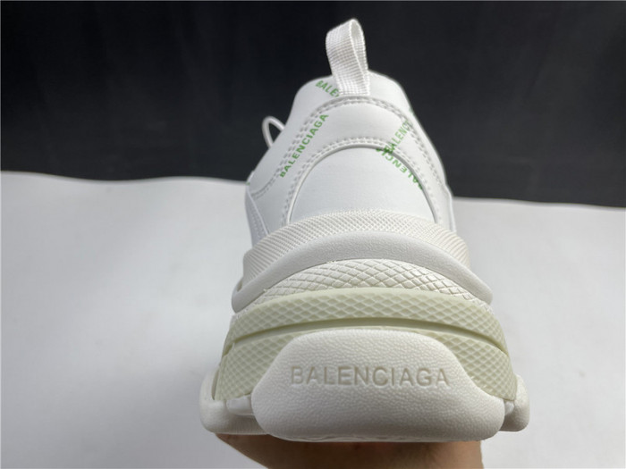 blcg sneaker triple.s.gomma white green 536737 w5fw6 1956