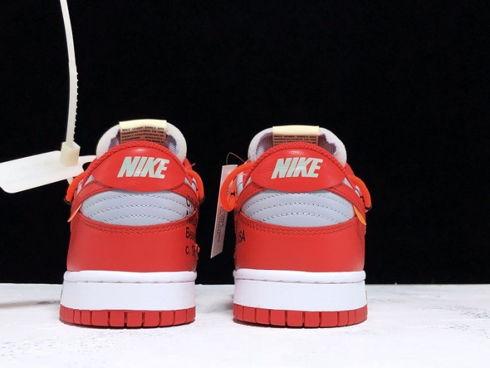 nike dunk low ow university red ct0856-600