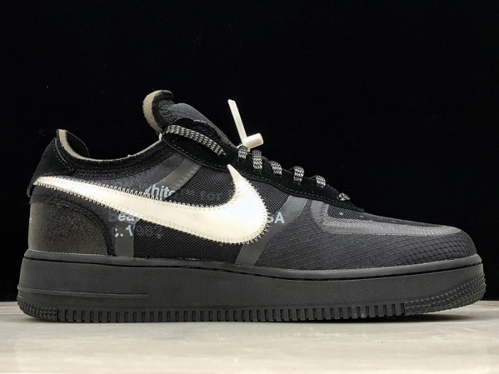 nikeair force 1 low ow black white ao4606-001
