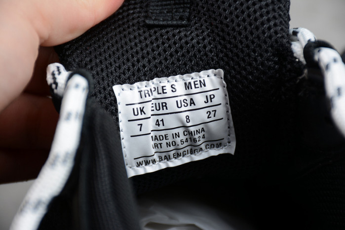 blcg triple s black clear sole 541624 w09o1 1000