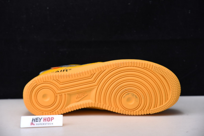 nike air force 1 low ow university gold metallic silver dd1876-700