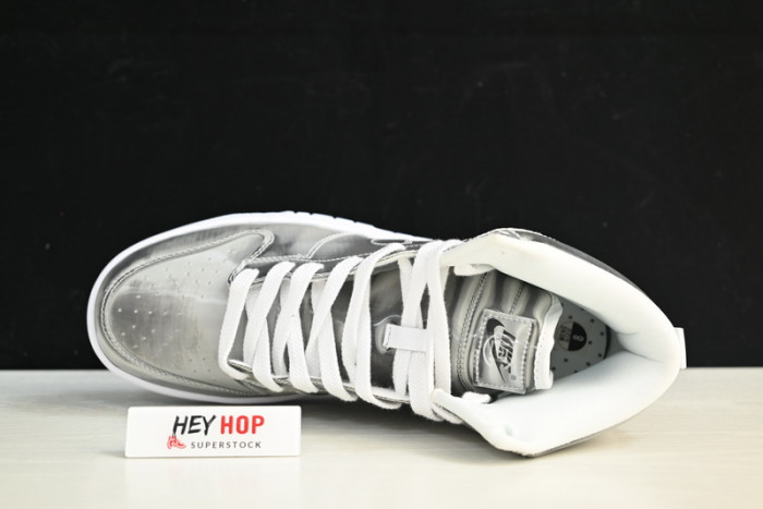 nike dunk high clot metallic silver dh4444-900
