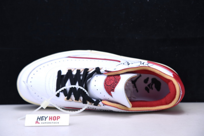 air jordan 2 retro low sp ow white red dj4375-106