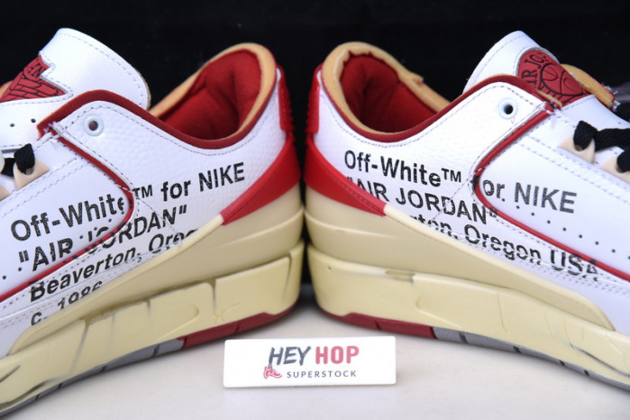 air jordan 2 retro low sp ow white red dj4375-106