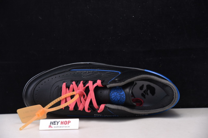 air jordan 2 retro low sp ow black blue dj4375-004