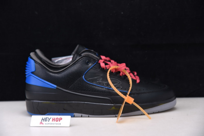 air jordan 2 retro low sp ow black blue dj4375-004