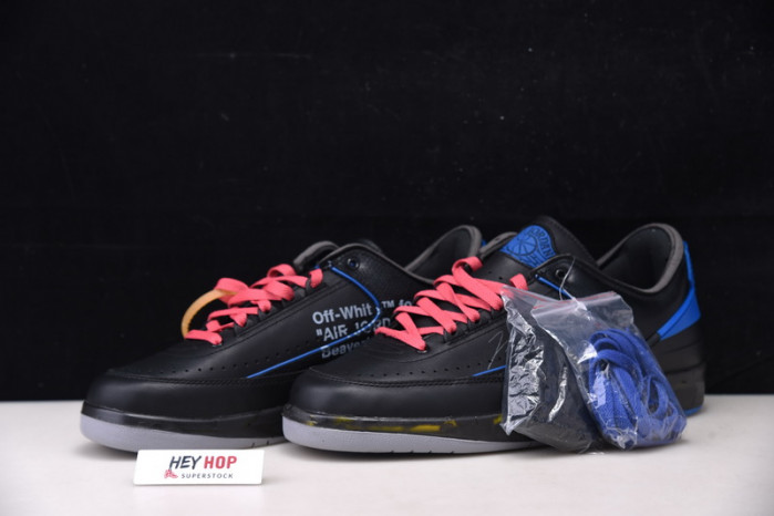 air jordan 2 retro low sp ow black blue dj4375-004