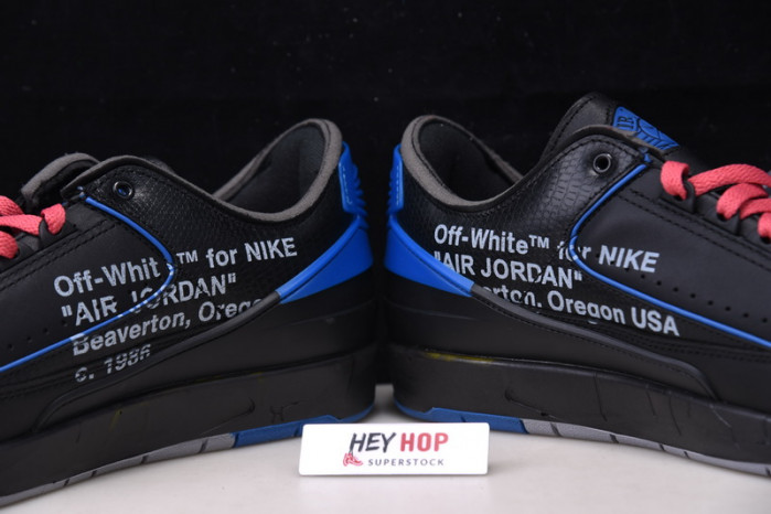 air jordan 2 retro low sp ow black blue dj4375-004