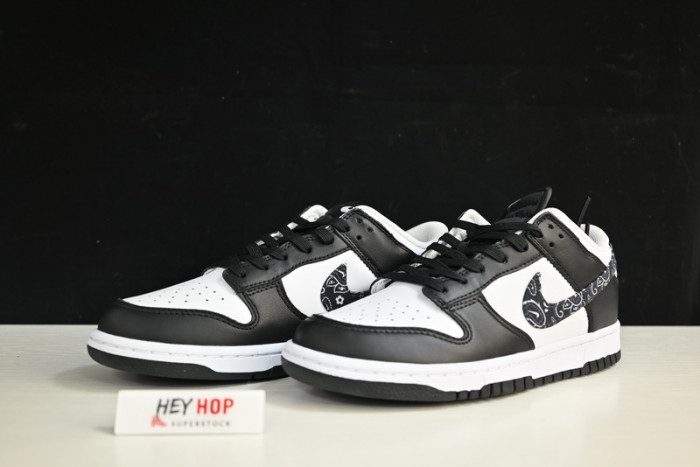 nike sb dunk low “black paisley" dh4401-100