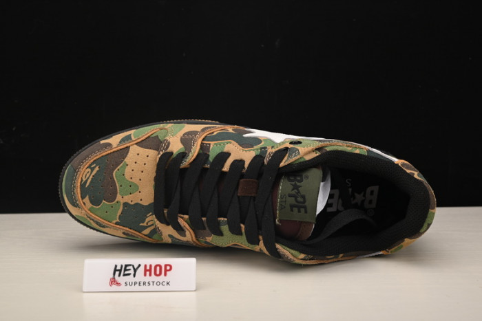a bathing ape bape sta low abc camo green hp33-103