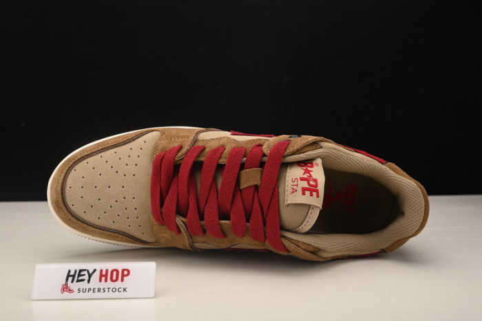 a bathing ape bape sta wheat red hp33-106