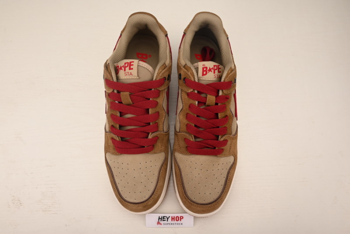 a bathing ape bape sta wheat red hp33-106