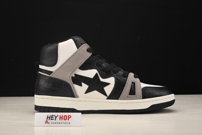 a bathing ape bape sta 93 hi black light grey hp33-109