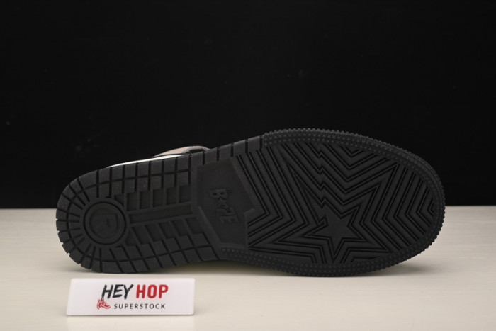 a bathing ape bape sta 93 hi black light grey hp33-109