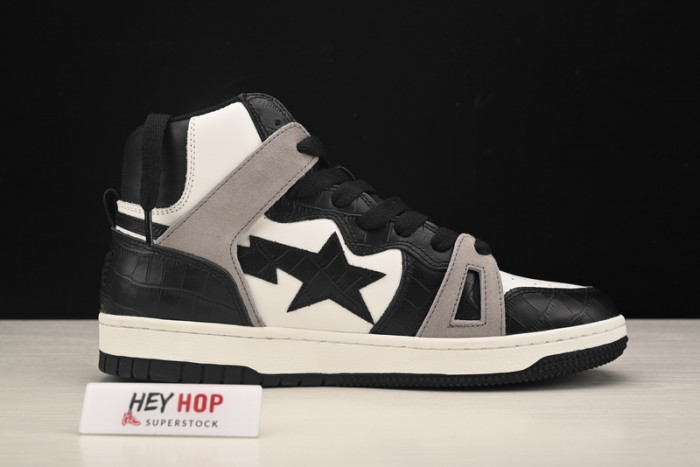 a bathing ape bape sta 93 hi black light grey hp33-109