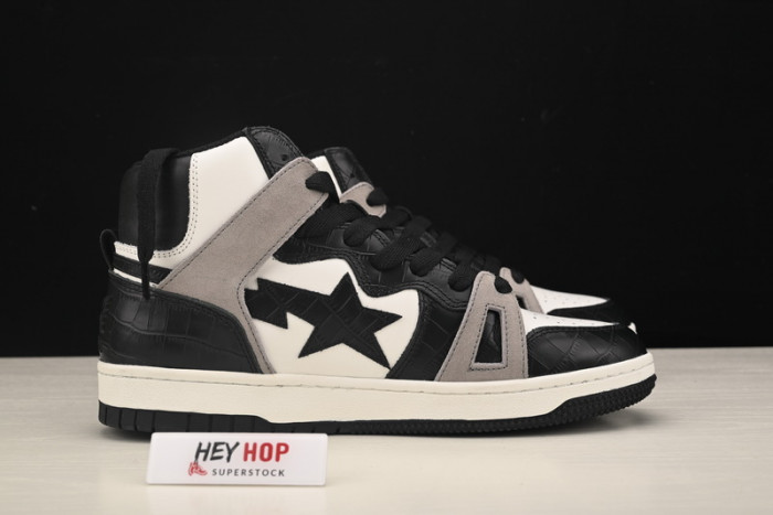 a bathing ape bape sta 93 hi black light grey hp33-109